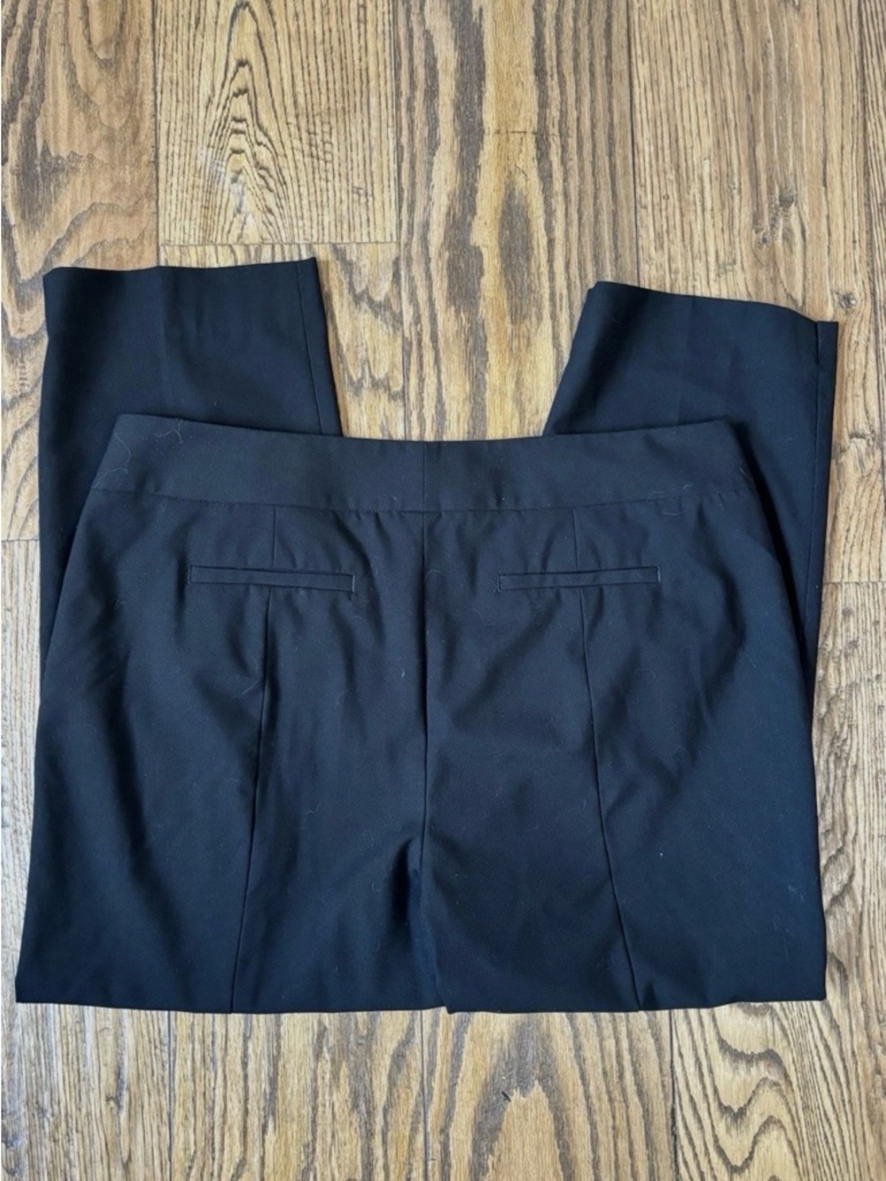 Talbots Heritage Dress Pants Black Straight Wide Leg High Rise - Picture 3 of 6